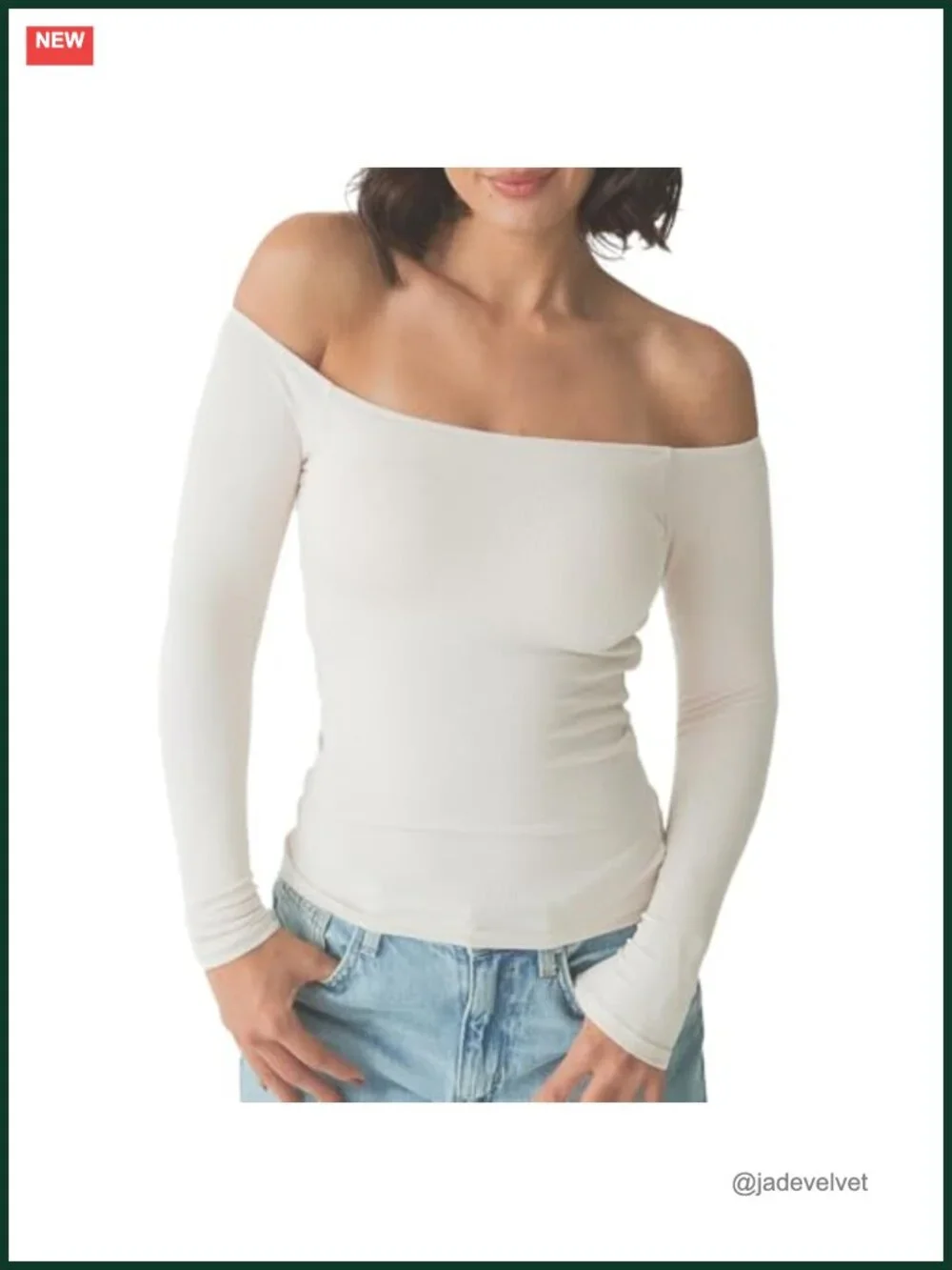 Off Shoulder Brami Tank Top, Built-In Padding, Ribbed High Stretch Rayon Spandex